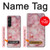 S2843 Pink Marble Texture Case Cover Custodia per Sony Xperia 1 V