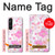 S3036 Pink Sweet Flower Flora Case Cover Custodia per Sony Xperia 1 V S3036 Pink Sweet Flower Flora Case Cover Custodia per Sony Xperia 1 V