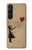 S3170 Girl Heart Out of Reach Case Cover Custodia per Sony Xperia 1 V S3170 Girl Heart Out of Reach Case Cover Custodia per Sony Xperia 1 V