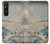 S3350 Utagawa Hiroshige Drum Bridge Yuhi Hill in Meguro Case Cover Custodia per Sony Xperia 1 V