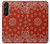 S3355 Bandana Red Pattern Case Cover Custodia per Sony Xperia 1 V