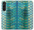 S3414 Green Snake Scale Graphic Print Case Cover Custodia per Sony Xperia 1 V