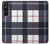 S3452 Plaid Fabric Pattern Case Cover Custodia per Sony Xperia 1 V