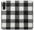 S2842 Black and White Buffalo Check Pattern Case Cover Custodia per Sony Xperia 10 V S2842 Black and White Buffalo Check Pattern Case Cover Custodia per Sony Xperia 10 V