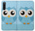 S3029 Cute Blue Owl Case Cover Custodia per Sony Xperia 10 V