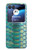 S3414 Green Snake Scale Graphic Print Case Cover Custodia per Motorola Razr 40 Ultra