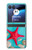 S3428 Aqua Wood Starfish Shell Case Cover Custodia per Motorola Razr 40 Ultra