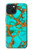 S2688 Aqua Copper Turquoise Gemstone Graphic Case Cover Custodia per iPhone 15