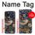S3791 William Morris Strawberry Thief Fabric Case Cover Custodia per iPhone 15
