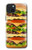 S0790 Hamburger Case Cover Custodia per iPhone 15 Plus