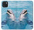 S1291 Dolphin Case Cover Custodia per iPhone 15 Plus