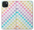 S3499 Colorful Heart Pattern Case Cover Custodia per iPhone 15 Plus
