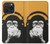 S2324 Funny Monkey with Headphone Pop Music Case Cover Custodia per iPhone 15 Pro