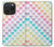 S3499 Colorful Heart Pattern Case Cover Custodia per iPhone 15 Pro