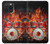 S1431 Skull Drum Fire Rock Case Cover Custodia per iPhone 15 Pro Max