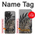 S3692 Gray Black Palm Leaves Case Cover Custodia per iPhone 15 Pro Max