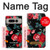 S3112 Rose Floral Pattern Black Case Cover Custodia per Google Pixel Fold
