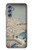 S3350 Utagawa Hiroshige Drum Bridge Yuhi Hill in Meguro Case Cover Custodia per Samsung Galaxy M34 5G