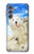 S3794 Arctic Polar Bear and Seal Paint Case Cover Custodia per Samsung Galaxy M34 5G