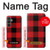 S2931 Red Buffalo Check Pattern Case Cover Custodia per Samsung Galaxy S23 FE