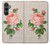 S3079 Vintage Pink Rose Case Cover Custodia per Samsung Galaxy S23 FE