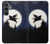 S3289 Flying Pig Full Moon Night Case Cover Custodia per Samsung Galaxy S23 FE