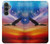 S3841 Bald Eagle Flying Colorful Sky Case Cover Custodia per Samsung Galaxy S23 FE