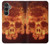 S3881 Fire Skull Case Cover Custodia per Samsung Galaxy S23 FE