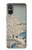 S3350 Utagawa Hiroshige Drum Bridge Yuhi Hill in Meguro Case Cover Custodia per Sony Xperia 5 V