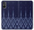 S3950 Textile Thai Blue Pattern Case Cover Custodia per Sony Xperia 5 V