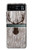 S2505 Reindeer Head Old Wood Texture Graphic Case Cover Custodia per Motorola Razr 40