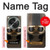 S2645 Vintage Brown Goggles Motorcycle Helmet Case Cover Custodia per OnePlus OPEN