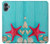 S3428 Aqua Wood Starfish Shell Case Cover Custodia per Samsung Galaxy A05