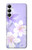 S2361 Purple White Flowers Case Cover Custodia per Samsung Galaxy A05s
