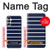 S2767 Navy White Striped Case Cover Custodia per Samsung Galaxy A05s