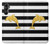 S2882 Black and White Striped Gold Dolphin Case Cover Custodia per Samsung Galaxy A05s