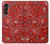 S3354 Red Classic Bandana Case Cover Custodia per Samsung Galaxy A05s