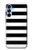 S1596 Black and White Striped Case Cover Custodia per Samsung Galaxy A15 5G