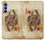 S2833 Poker Card Queen Hearts Case Cover Custodia per Samsung Galaxy A15 5G