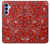 S3354 Red Classic Bandana Case Cover Custodia per Samsung Galaxy A15 5G