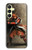 S0796 Japan Red Samurai Case Cover Custodia per Samsung Galaxy A25 5G