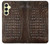 S2850 Brown Skin Alligator Graphic Printed Case Cover Custodia per Samsung Galaxy A25 5G