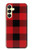 S2931 Red Buffalo Check Pattern Case Cover Custodia per Samsung Galaxy A25 5G