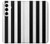 S2297 Black and White Vertical Stripes Case Cover Custodia per Samsung Galaxy A35 5G