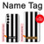 S2297 Black and White Vertical Stripes Case Cover Custodia per Samsung Galaxy A35 5G