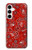 S3354 Red Classic Bandana Case Cover Custodia per Samsung Galaxy A35 5G