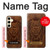 S2529 Leo Zodiac Tattoo Brown Graphic Print Case Cover Custodia per Samsung Galaxy S24