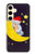 S2849 Cute Sleepy Owl Moon Night Case Cover Custodia per Samsung Galaxy S24 S2849 Cute Sleepy Owl Moon Night Case Cover Custodia per Samsung Galaxy S24