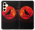 S3328 Crow Red Moon Case Cover Custodia per Samsung Galaxy S24