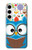 S2521 Cute Nerd Owl Cartoon Case Cover Custodia per Samsung Galaxy S24 Plus